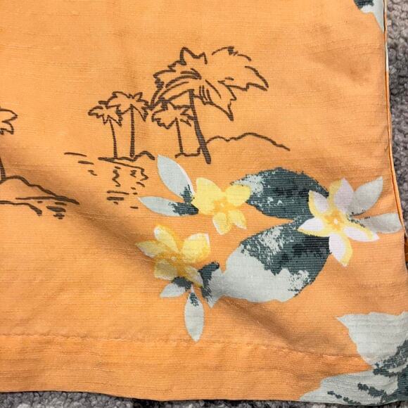 Vintage 90s Caribbean Hawaiian Shirt Floral Print Modal XL - Picture 6 of 6